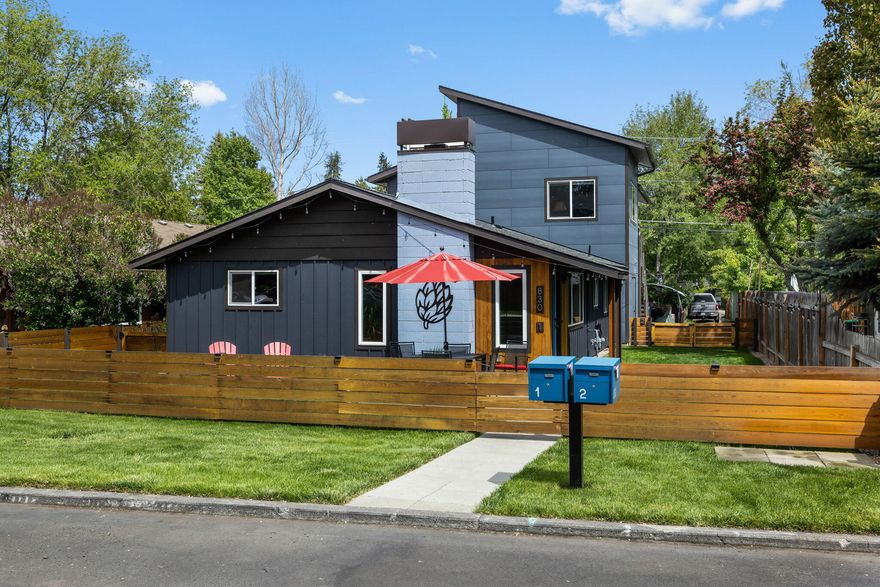 Welcome to this beautifully maintained, light and bright, 3-bedroom, 2-bath bungalow ideally located in the heart of Bend, just a few blocks from the Galveston corridor, Drake Park, Highland Elementary and Westside Magnet school. Thoughtfully updated, this home features a modern kitchen, all new appliances, updated bathrooms, and AC for move-in-ready comfort and style. The spacious layout includes a large laundry/mudroom combo, an oversized 2 car garage, and a fenced yard.

What sets this property apart is the attached 2-bedroom, 1-bath ADU added in 2023.  This well-designed 793 square foot unit with high end everything - cabinetry, appliances, fixtures, mini-split ac/heat units with additional baseboard heating, and laminate flooring, external storage/gear closet, new Hardy Plank siding, gutters, and an abundance of windows.

Come take a look at this magnificent property.  You won't want to miss seeing this gem!