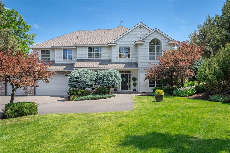 Back on market-no Fault to seller. Furnished luxury retreat in Eagle Crest Resort, tucked beneath a canopy of mature trees and designed for peace, privacy, and upscale comfort. Wake up to quiet mornings on the balcony, spend afternoons fishing nearby, and unwind under the stars by the firepit. A dramatic entry welcomes you with a crystal chandelier and floor-to-ceiling windows framing the natural beauty outside. The chef's kitchen features a 48'' black-and-brass range, and handcrafted cabinetry—ideal for entertaining. The spacious layout includes a refined primary suite, private guest or multigenerational quarters, three additional bedrooms, a dedicated office that can serve as a downstairs bedroom, media lounge, and flexible bonus space. A six-car garage and tree-lined driveway offer room for guests and gear. Ownership includes access to all three resort sports centers, pools, golf courses, and miles of trails. Perfectly located between Bend, Redmond, and Sisters—