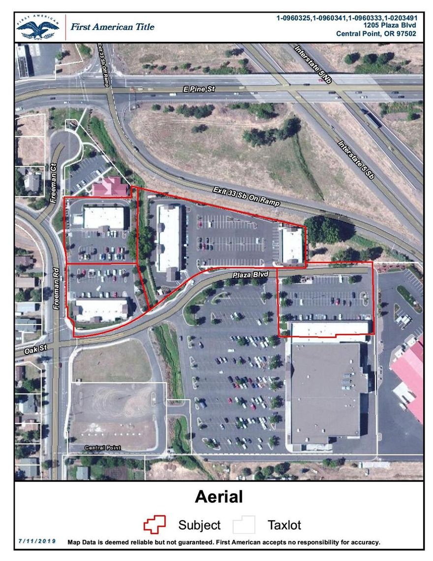 The entire Mountain View Shopping Center in Central Point, Oregon. Twenty Units. SOLD ONLY
