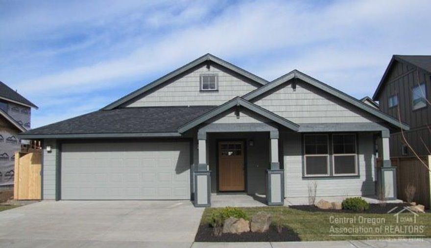 Completed, new construction, convenient single-level Craftsman by award-winning builder Woodhill Homes features a deep foyer and entry hall leading to a large great room with gas fire place and a vaulted ceiling over the living area. The large kitchen has a slab island and tile back splash. The master suite is privately situated at the rear-separate from the other two bedrooms. Covered front and back porches. Rear yard fencing and landscape. Open Sat&Sun 11-3&Fri. 1-4.