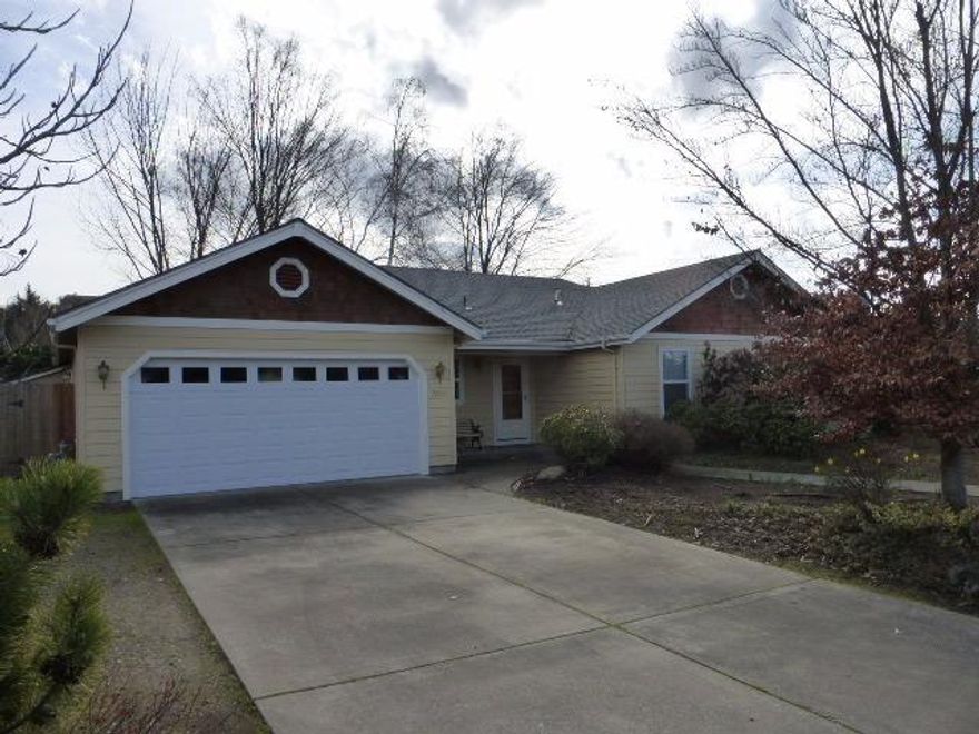 Great house on a cul de sac in a quiet neighborhood. Lots of updates in 2013 including whole new kitchen, some new floor coverings and interior and exterior paint. Large living room is next to eating area and kitchen. Kitchen has an eating bar, stainless appliances and lots of cabinets and counter-space. The Family room is spacious with a separate area with built-ins that could be used for office, tv room, crafts, etc. Utility room is large with an adjacent small room for storage. Master has slider to covered patio. The back yard is fenced with plenty of room for BBQ's and a garden.