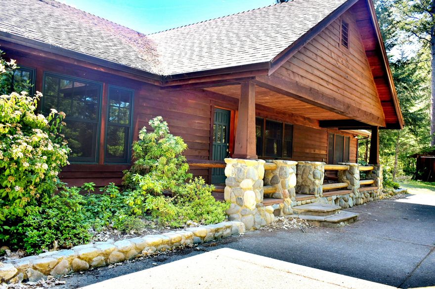 back on by no fault of prop. Capture  escape with this incredible 3 BD 2.5 Bath knoll set home featuring an amazing view of the valley. Custom river rock pillared covered deck welcomes you to the lodge style entry.  2300 sq.ft with a formal dining room and spacious dining room for entertaining. A wood stove provides excellent warmth but is in addition to the heat pump.  Abundant well placed closet space and custom cupboards line the house. The kitchen has tile counter tops and an Island. The open floor plan throughout is set with hardwood floors and carpet within the living room and bedrooms. There is a  heated shop for tinkering, with storage and a nice workbench, even wired 220! The attached house garage provides parking. Outside the local milled redwood sided house, you'll even find space for a garden, gentle sloping land adorned with a rock path, a woodshed and a chicken coop. The east facing porch is perfect for summer tea in the shade. So many details  you'll notice when you vis