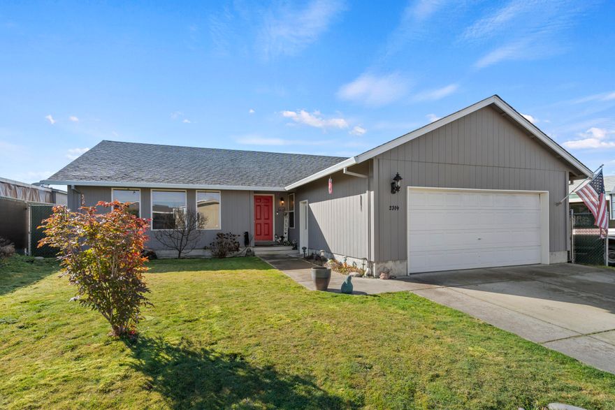 Enjoy FREE ELECTRICITY with Solar Panels Seller will pay off at closing. This beautifully remodeled home offers a blend of modern design and comfort. Vaulted ceilings create a sense of space and openness, the open floor plan allows effortless flow between the living, dining, and kitchen areas while the large windows bring an abundance of natural light. The stunning high-end simulated wood
flooring adds warmth and elegance, while the kitchen boasts custom butcher block countertops offering both style and function, the bathrooms have been remodeled including granite countertops. Inside, stay
comfy with the new HVAC. Step outside to your private retreat, where a luxurious spa awaits for ultimate relaxation, and enjoy the serene views of the meadow behind the house—perfect for unwinding or entertaining guests. This house is a true gem, offering beauty and tranquility in one gorgeous home