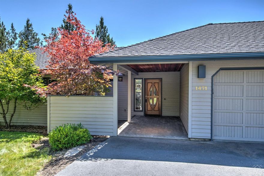 Fabulous NW home, single level, 3 bedroom, 2 bath, and office. Opening to high 18' wood beamed ceilings. Great room w/gas fireplace, remodeled kitchen with granite countertops, heated tile floors in kitchen and bathroom, cherry cabinetry, nice sized pantry with pull out shelves. New solid cherry wood flooring. Great room is surrounded by large picture windows. Remote controlled exterior sun shade and custom horizontal slide blinds. Large utility room.