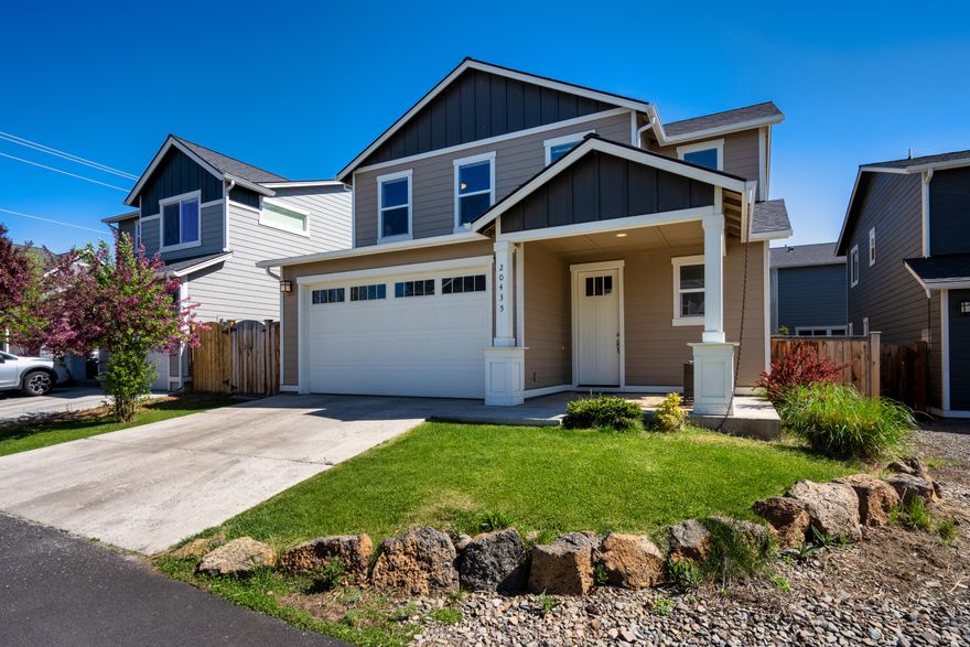 Terrific Craftsman home in the Old Farm District with an open-concept living space.   Quartz countertops, stainless steel appliances, and an island with a breakfast bar.  Large windows provide fantastic morning and afternoon light in the living space.  3 bedrooms plus an office nook and laundry room all on the second floor.  The primary bathroom has a double vanity plus an exceptionally large walk-in closet.  2 car garage - giving plenty of room for you toys.  The backyard is fully fenced with easy landscaping so you can get out and enjoy everything central Oregon has to offer.  Enjoy the convenience of being centrally located and just minutes to the Old Mill shopping, dining, easy access to the parkway, many parks, walking trails and so much more.  Don't miss this home!
