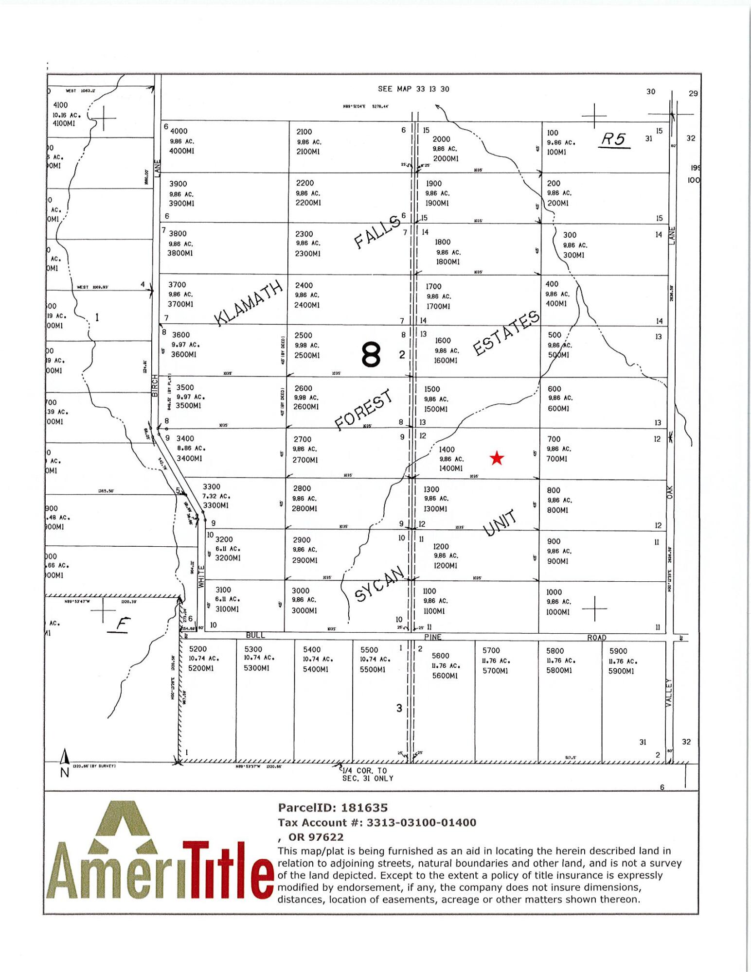 Klamath Falls Forest Estates -Sycan Unit - Land