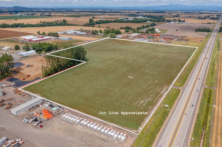 Prime General Industrial (GI) zoned land on the Highway 34 in Tangent, OR! Accessed on Old Hwy 34, this property offers excellent access with existing traffic lights while benefiting from high Hwy 34 traffic counts between Corvallis and I-5. Ideal for manufacturing, warehousing, processing, truck terminals, and more. Owner/caretaker dwelling allowed. 10,000 ft.² minimum lot size.