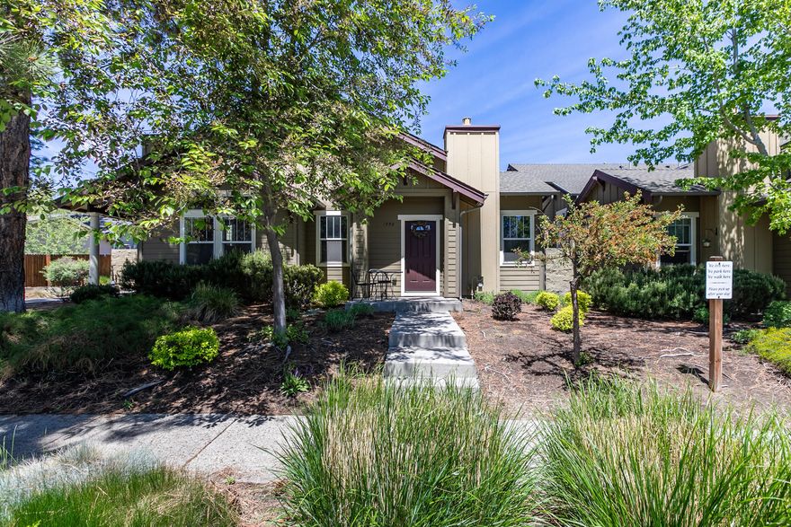 Westside Townhome in a wonderful location near the river, parks and NWX. You're a moment away from the college and Shevlin Park.  This is a perfect location to be in the middle of everything Bend has to offer! This home is 2 large bedrooms, 2.5 bathrooms and 1325SQ FT. It has a beautiful and large open floor plan with hardwood floors and a gas fireplace.  A large two car garage and plenty of street parking.  Don't miss out, a unit like this hasn't come available in a long time. These townhomes were built solid with triple wall construction, an amazing HOA that takes care of all your exterior and landscaping.