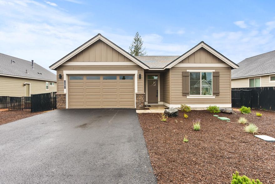 This thriving community from Award winning Pahlisch Homes, features meandering paved walking paths, a welcoming clubhouse with a workout area, a versatile sports court, & meticulously maintained park area, perfect for staying active & social. Outdoor enthusiasts will love the close proximity to year-round activities, including skiing, golfing, and the stunning Paulina & East Lakes, offering endless opportunities for adventure and relaxation. Whether you're seeking an active lifestyle or a serene retreat, this neighborhood seamlessly blends recreation and natural beauty into one exceptional living experience.  The CARRERA floor plan on LOT 197, is the perfect 3 bedroom, 2 bath home  with covered patio & large back yard, that is thoughtfully designed with efficiency & quality construction added comfort of air conditioning. **$5,000 incentive towards closing costs and/or buy down when buyer uses our preferred lender.**  Photos are of a like model, color & finishes vary.