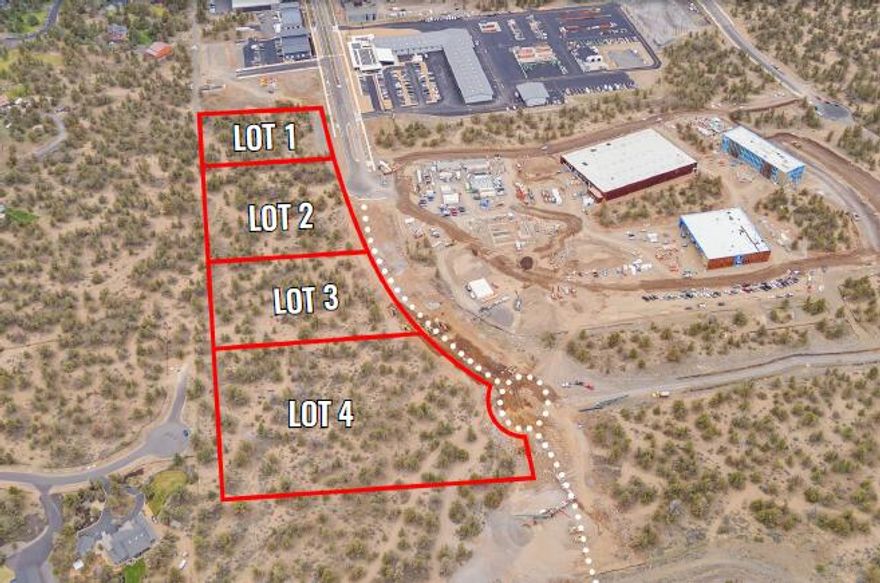 Lots 1-4 in Juniper Ridge's Large Tract 8 together offer approximately 15.01 acres of light industrial land with direct access to Cooley Road and strategic access to the new Cooley Road interchange and Highway 97. The lots provide flexibility for a range of development strategies, whether developed individually or as part of a larger master-planned campus. The subdivision is expected to be fully partitioned by December 2025. 

Zoned Light Industrial (IL), the properties are well suited for a variety of industrial and commercial uses. In-place CC&Rs and design guidelines ensure consistent development quality throughout the business park.