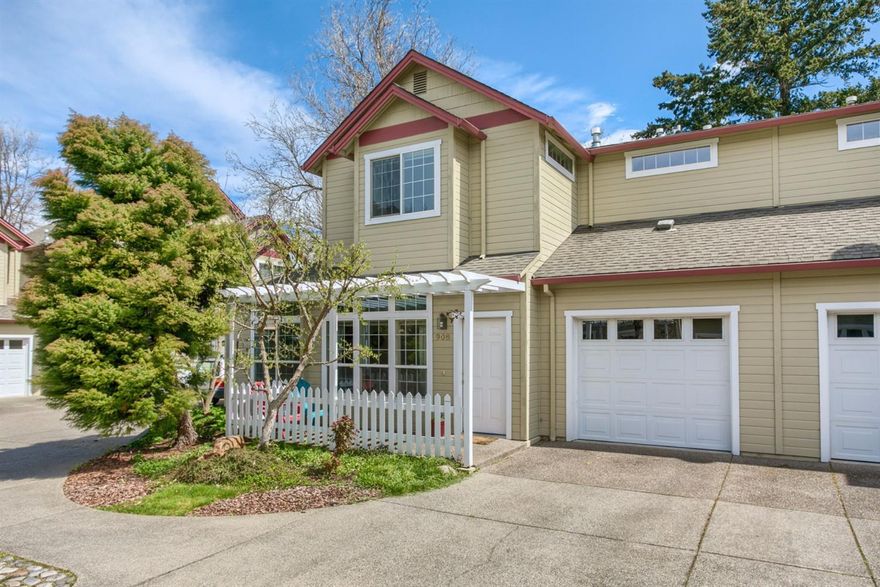 This well-maintained and comfortable townhome located in a desirable neighborhood above the boulevard was thoughtfully constructed with a main-level master suite, two concrete patios, finished one-car garage, and lots of closet storage space. The light and open kitchen area has been outfitted with wooden cabinetry, convenient laminate flooring, and electric appliances. Upstairs you'll find a second living room with vaulted ceilings, a full bathroom, and two additional bedrooms. Other quality details and upgrades include newer carpeting, attractive lighting fixtures, and a gas fireplace with wooden mantelpiece. The monthly association dues of $200 include maintenance of the townhome's roof, siding, common areas, as well as comprehensive landscaping maintenance. Don't miss your opportunity to enjoy the amenities of this lovely home and community! HOA requires this unit be owner occupied.