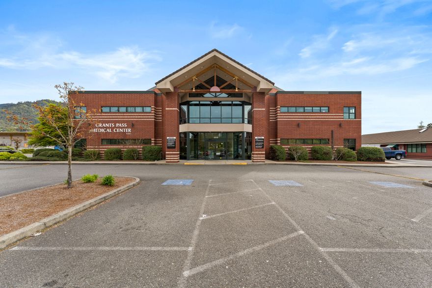 Welcome to the Grants Pass Medical Center, located in beautiful Grants Pass Oregon. This 25,000+ square foot medical facility is conveniently located just off Interstate 5
 and near the heart of Downtown Grants Pass. Tenants include Mid Rogue Imaging Center, Providence Heart Clinic, Valley Immediate Care and Action Physical Therapy.
 GPMC is comprised of 8 suites, currently 100% leased. GPMC is being offered for sale. Currently marketed at
 $157psf, this presents a great opportunity to add substantial value in lease performance.  Lease details and Financials available upon signed Buyer Confidentiality
 Agreement and/or Seller approval. Please do not disrupt tenants. Showing strictly by appointment only.