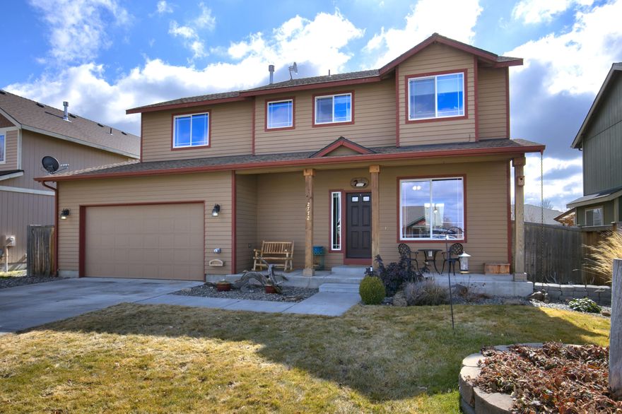 Great SW Redmond Home! Updated flooring, carpet and interior paint! Wonderful kitchen w/ample cabinet space, gas range & sliding door that opens to the back patio. Dining area opens to the spacious living rm w/ceiling fan & tile surround gas fireplace. Lots of windows to enjoy the sunshine. Upstairs you will find a generous master suite separated from the 3 additional bedrooms as well as convenient laundry room. Forced Air Gas Heat, w/AC. Finished/insulated garage w/opener. Fully fenced/landscaped yard with storage shed, large dog run area with access into garage and garden area. Fantastic location just minutes from schools, shopping and all Redmond has to offer!