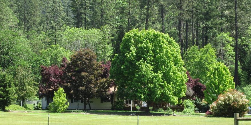 Extremely well maintained home on over 2.75 acres next to Rogue River High School Football field. Property features an oversized two-car garage connected by a breezeway big enough to be a carport. Property is fenced and cross-fenced for your pets and???? This property also features irrigation from GPID irrigation canal with an in-ground sprinkler system with plenty of heads to keep the lawn/pasture area green.