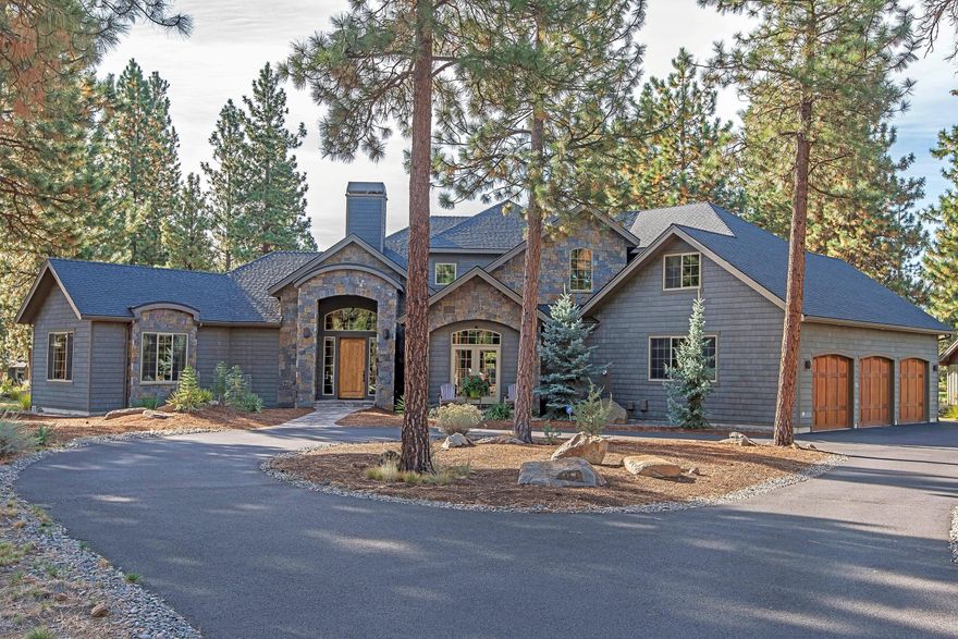 Outstanding Custom home in Aspen Lakes on just under an acre of land. Immaculate & lives like it is brand new. Large 4109 sq ft open floor plan w/ huge windows overlooking the 18th Fairway. Floor to ceiling rock, wood burning fireplace in Great Room w/ vaulted ceilings & wood beams. Stunning Gourmet Kitchen with Italian Granite & Imported Onyx & a Butler's Pantry. Large Master Suite on the main level w/ lovely bathroom w/ radiant floor heat, large walk-in shower & built-ins in Master closet. Office on main floor w/ built-in Dual Desk overlooks golf course. Beautifully, professionally landscaped (also impeccably kept) w/ oversized Paver Patio, partially covered w/ built-in BBQ to enjoy Golf Course & Central Oregon Lifestyle. 2 Bedrooms & Bonus Room upstairs w/ full bathroom & 476 sq ft of storage easily converted to more living space. Oversized 3 car garage. This home is special w/ special features throughout! Aspen Lakes is close to the quaint town of Sisters yet worlds away! Gated Com