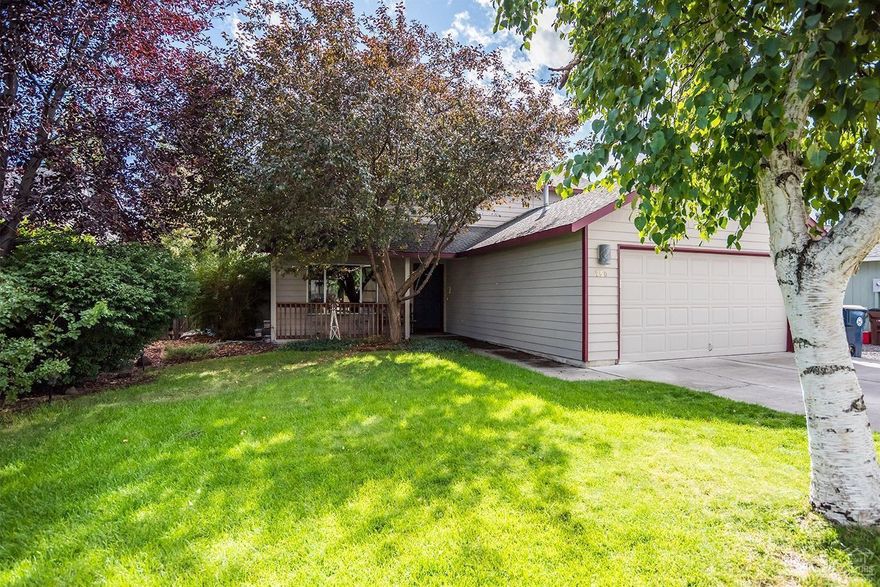 The search is over! Turn key 1976 sq ft home w/ updated kitchen & fresh interior paint. Quartz counters, tile, freshly stained cupboards. New laminate floors throughout downstairs. Large master & one guest room is oversized & can fit 2 beds, walk in closets in every bedroom! Abundant storage in this home. Mature landscaping w/ beautiful flowers & shrubs. Backyard ready to entertain w/ fire pit, covered porch & shady trees. New H2O heater & heat pump make this home even more efficient. Inside tour is a must!