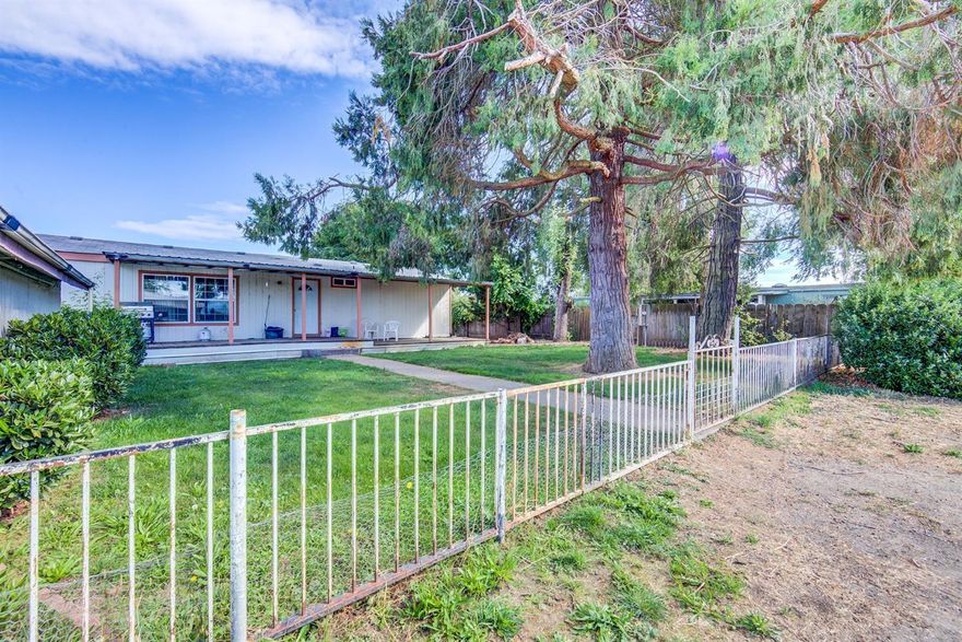 Peaceful flat 9.68 irrigated acres zones EFU. Double-wide with 3 Bedrooms, 2 Bath and large kitchen. Master Bedroom has walk-in closet and jetted tub. Beautiful views of Mt.McLoughlin. 24x54ft Shop with 3 roll-up doors, room for 5 cars, secure windows, plywood walls (not sheetrock) and lots of electrical outlets. 40x30ft Game room or whatever you'd like it to be with a new roof. Small orchard with apples, pears and plums. Plenty of room for livestock, gardens or whatever your heart desires! Seller financing available. Buyer to do their own due diligence to the uses of the property. Proof of funds required.