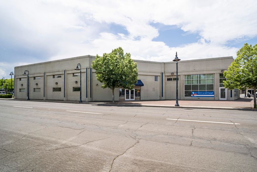 Commercial building with current instructional layout and possible office and retail configurations. The building structure is 16,550 square feet, built in 1929 and remodeled in 1998, including full ADA and seismic upgrades. It is 2 stories with a concrete slab foundation and concrete wall construction, stucco exterior, a wood beam roof structure with a Duro-Last rubber membrane roof. In the federal Opportunity Zone.