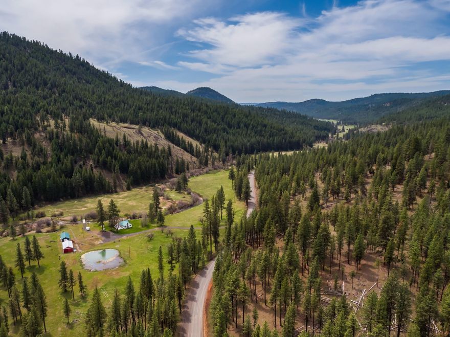 A 193 acre piece of land that sits beneath the Stein Pillars, nestled on Mill Creek is truly a small piece of paradise.This Ranch borders the Ochoco National Forest on both east and west side with 120 acres of timber growth.With 2 Land Preference Tags (LOP), this ranch has an abundance of wildlife. Black Bear, Elk, Deer, Antelope, Bobcat, Cougar and Turkey all live within the ranch.The homestead is a nice 2 bed/1bth with all the amenities. Pull out big trout in the pond or try you luck in Mill Creek, you won't be disappointed. With 49 acres of water, it will keep your pastures green and your pond full.Ochoco Reservoir is only 10min away and another 5min from town. This is truly a future Legacy Ranch.