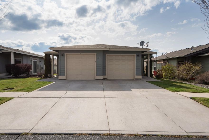 Bend Oregon Duplex close to St. Charles Medical Center. Open living floor plan with 778 s.f. per unit, enclosed single car garages, electric wall heating units, natural gas fireplace, ceiling fans, appliances include washer and dryer. Kitchen has eating bar and pantry. Updates done interiors of each unit  exterior painting of entire building in 2020. Covered entry and patio area, landscaped. Very convenient location on Bend Oregon's east side. Close to amenities including shopping, schools, professional, St. Charles Medical  Center, Pilot Butte, and commuter routes.