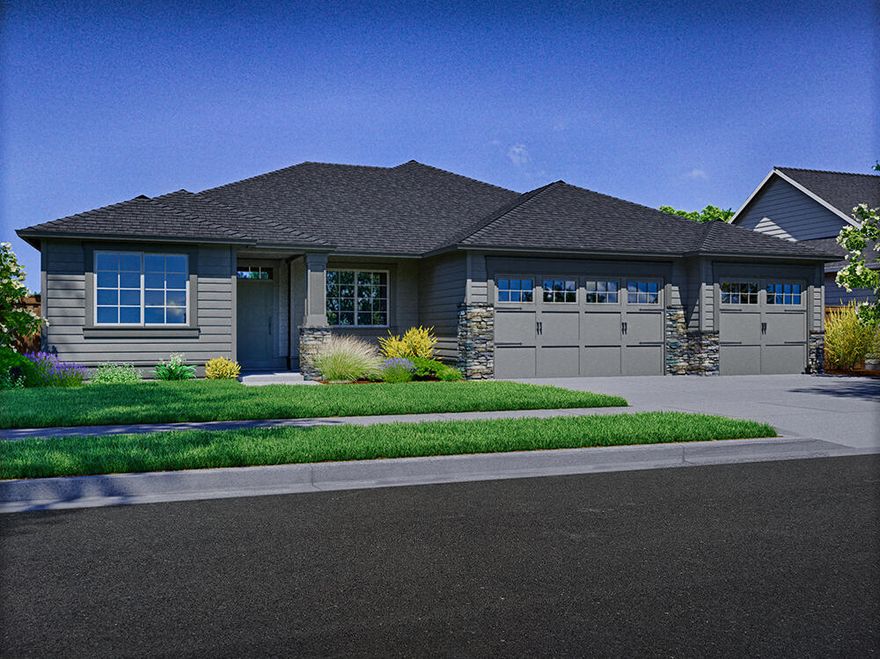 Treeline lot 56 is a beautiful single story 2411 sq ft floor plan brought to you by award winning builder Pahlisch Homes. The Malone boasts 3 bedrooms + a flex/4th bedroom, 3 baths and ample open space in the great room. The extra large covered patio is perfect for enjoying the beautiful Central Oregon weather. High-end features like nine-foot ceilings, custom built-in cabinetry, engineered wood flooring in entry, great room and kitchen/dining room, quartz island and countertops with full height kitchen tile backsplash, Kitchen Aid Stainless-steel appliance package with gas range, walk-in shower with tile floor and tile surround (primary bedroom only), and smart home integrations. Come enjoy all the excitement that Bend's west side has to offer with shopping, eateries, recreational trails, Mt. Bachelor, and parks close by. Come live, play, and enjoy! Photos of similar home as this home is in construction.