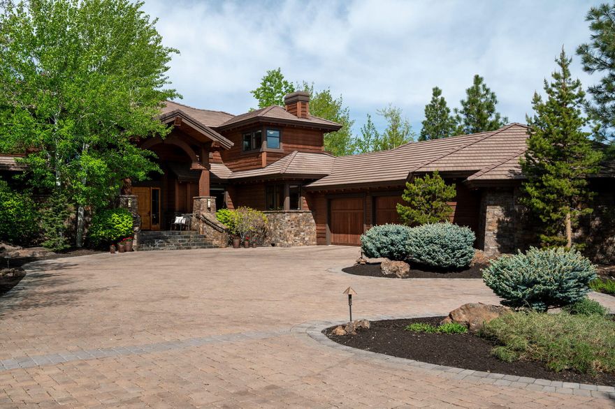 Offered for the first time, this 5,254 SF estate is located within the private gates of Juniper Preserve Resort ~ The Club at Pronghorn. Positioned on the 6th fairway of the Jack Nicklaus Signature Golf Course, the home captures stunning Cascade Mountain views and offers the ultimate in resort living. Thoughtfully designed with 4 bedrooms, 4.5 baths, and a spacious main-level primary suite, this residence blends timeless craftsmanship with modern luxury. A dramatic wood-burning fireplace anchors the great room, while the chef's kitchen, wine cellar, and seamless indoor-outdoor living make entertaining effortless. The oversized three-car garage adds flexibility. A full Premier Club Membership ($115,000 value) is included, granting access to world-class amenities. Whether a full-time residence or private retreat, this is a rare opportunity to own a legacy home in one of Central Oregon's most exclusive communities.