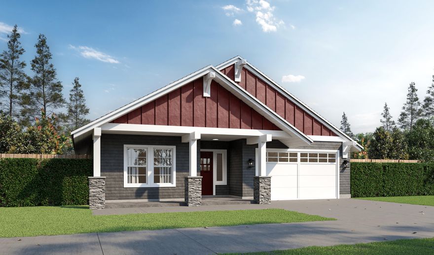 Mountain views & large side yard for rec vehicles- under construction! Lot 45 features the Juniper w/ open floorplan w/ vaulted ceiling & covered back patio w/ views. Upgraded finishes include quartz counters thru-out, A/C, tankless water heater, landscaped front & backyard w/ fencing & sprinklers. Primary bdrm features walk-in closet & full bath w/ double vanity & tile shower. Entertain in your kitchen w/ SS appliances, soft-close cabinets, full-height tile backsplash opening to light & bright great room w/ large windows, decorative gas fireplace & slider to covered backyard patio. Durable laminate plank flooring thru-out w/ carpeted bdrms. Laundry/utility room too. Owen Ridge is a new SW Redmond neighborhood within blocks of coffee shop, gelato, brewery restaurant, schools & short distance to golf, airport, shopping & on the Bend side of town Floorplan & rendering subject to change. Est. completion 2/20.Pro photos coming soon. Google Maps takes you to wrong location - see directions