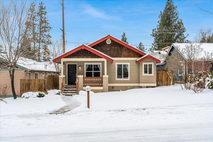 Welcome to this Westside gem located in the heart of Bend! Enjoy sitting on your front porch knowing you are just moments from Bend's vibrant core, with its restaurants, shops, and outdoor activities, close to the Galveston corridor. This 3 bedroom 2 bathroom home offers a comfortable living space with modern updates including radiant heated floors in the bathroom. The living area floor plan is light and bright with vaulted ceilings and offers an open concept kitchen with a kitchen island, gas range and a convenient pantry. Step outside and enjoy the low maintenance backyard with new turf, hot tub slab and hot tub. New improvements include exterior paint, air conditioning, and upgraded furnace. Two car garage with a south facing driveway is an added convenience during the winter months. Perfect vacation home or primary residence year around to embrace the westside living right at your finger tips.