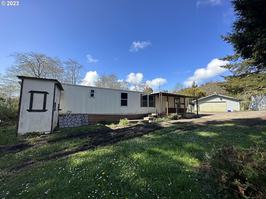 Nice private location and clean interior. Make this priced to sell home yours with a few upgrades. Adding fencing and a gate would really improve the space. Inspection report on hand.