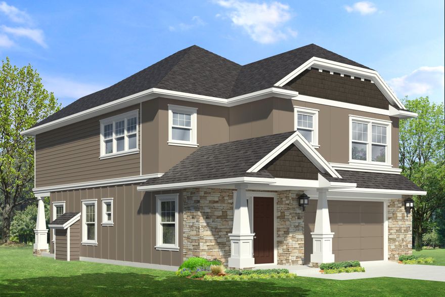 The Madison-The wonderful open great room makes this home functional and appealing. Entertain in the spacious and open kitchen with stainless steel appliances, full tile backsplash, and a large quartz countertop island facing a beautiful stone surround fireplace.  Your master suite offers a 10-foot coffered ceiling, stylish soaking tub, tile shower and large walk in closet. Feel like getting outside? Enjoy the Stone Creek community private pool and 6-acre park. Check out the 3D virtual tour! Your ideal home awaits. Photos are of same floor plan, different house.