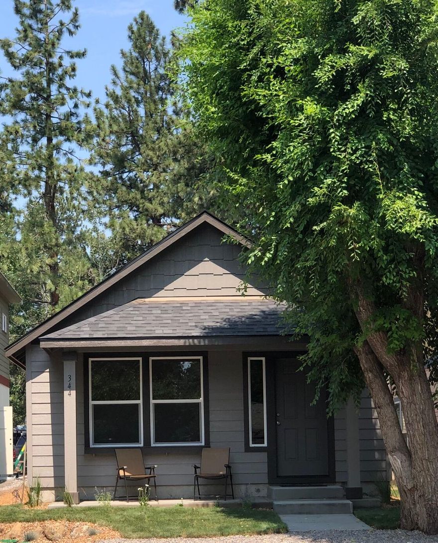 Excellent down town location, walking distance to great restaurants and shops.
New construction, two bedroom two bath
Large laundry with storage. Complete
Landscaping with under ground sprinkler system. Up graded interior, refrigerator is
Included. Covered rear porch, perfect for
out door barbecues.