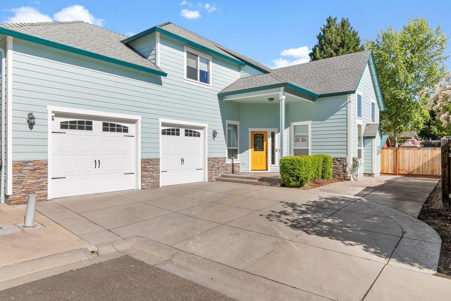 Beautiful and quiet Borian Estates home with 2432 sq ft of living space. Featuring 4 bedrooms and 3 bathrooms. Home features beautifully designed open floor plan with large vaulted living room with gas fireplace and hardwood floors. Downstairs is one bedroom and bathroom, perfect for guests/MIL or office. Upstairs you'll find 3 good sized bedrooms with a large loft/landing area that could be used as an office or hangout/media space. Primary bedroom features an on suite bathroom and large walk-in closet with access to giant attic storage. Good sized fenced yard for all your outdoor activities. Owners added additional parking space for RV/boat too! Hot tub is negotiable.