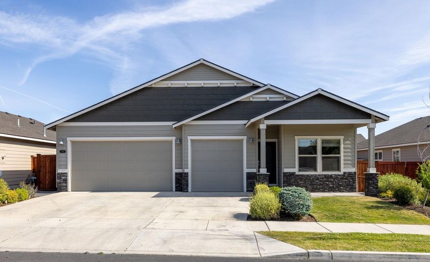 Located in a quiet and welcoming NW Redmond neighborhood, this beautiful single-level home is move-in ready and full of charm! Featuring 4 bedrooms and 2 full baths, an open great room with a gas fireplace creating a wonderful space for relaxing or entertaining, an impressive kitchen with gas range, stainless steel appliances, granite counters, & ample cabinet space; as well as a spacious primary suite with plenty of room to unwind. Enjoy year-round comfort with forced air heat and A/C, great storage throughout the home, and a 3-car garage. Outside, the fenced backyard and covered back patio are ideal for summer BBQs or peaceful evenings. This well-maintained home offers comfort, function, and location—all in one!