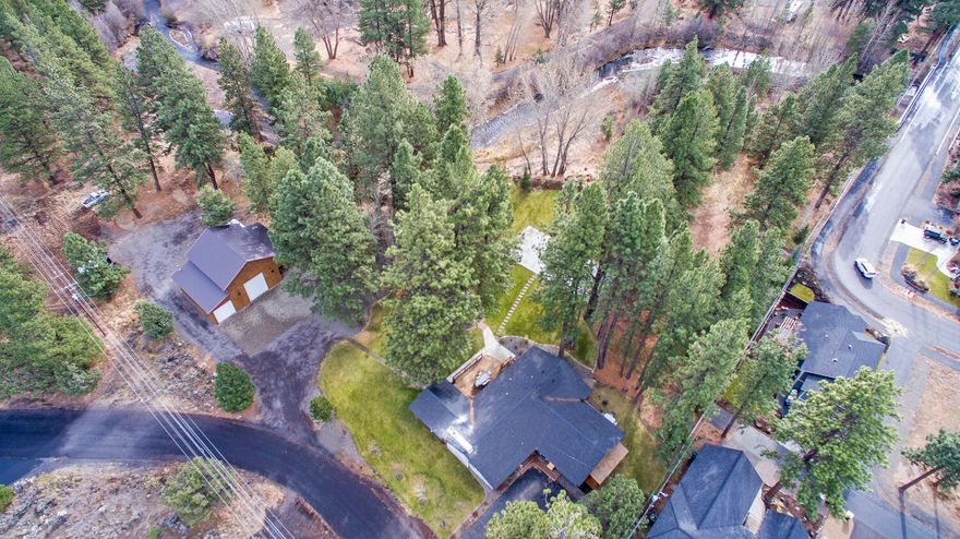 Rare opportunity to own the best of both worlds: all the benefits of country living and town living wrapped into one property. This creek front acreage allows rural uses; has no CC&R's; permits short-term rental opportunities; offers privacy; has an abundance of outdoor living spaces; sports court AND, because it borders city limits, is a short walk up the street into the heart of downtown Sisters. Home is separated into 2 distinct living spaces with a pass-through in between. Property produced approximately 60k in short-term rental income this year. Large barn features a large shop; open storage/RV area; workout room; rec area on the main level. Upstairs features lots of finished space including a loft area; office; private deck; sleeping area; etc. Property could offer future development potential since it borders city limits and the urban growth boundary.