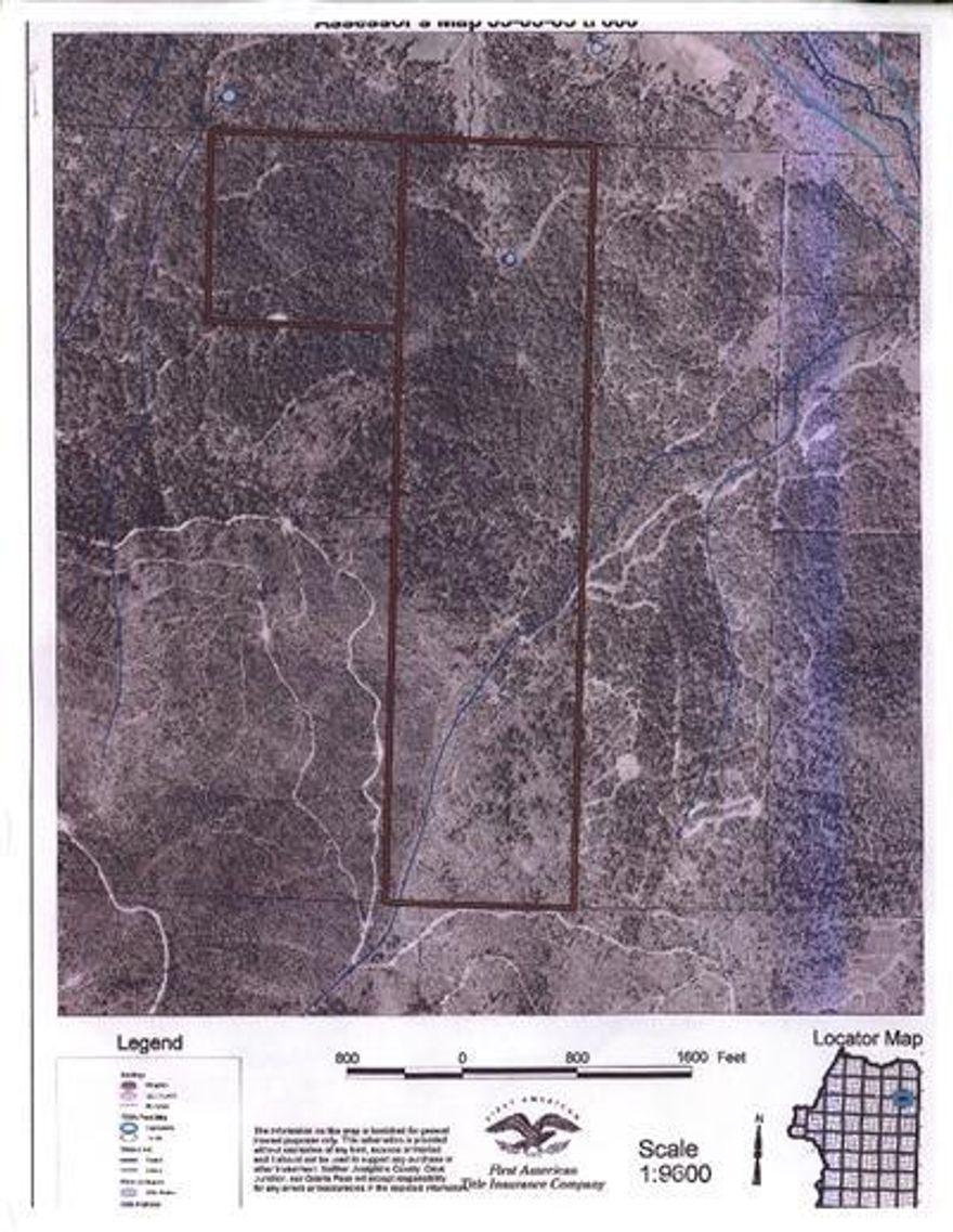 40 acres of quiet solitude tucked away in the north woods of Grants Pass. Accessible through written easement, has been a gold mine, mined privately. Trees have been harvested regularly, the last time was about 20 years ago. Property is beautifully rugged. Buyers to do their due diligence before making an offer. Call listing agent for details.