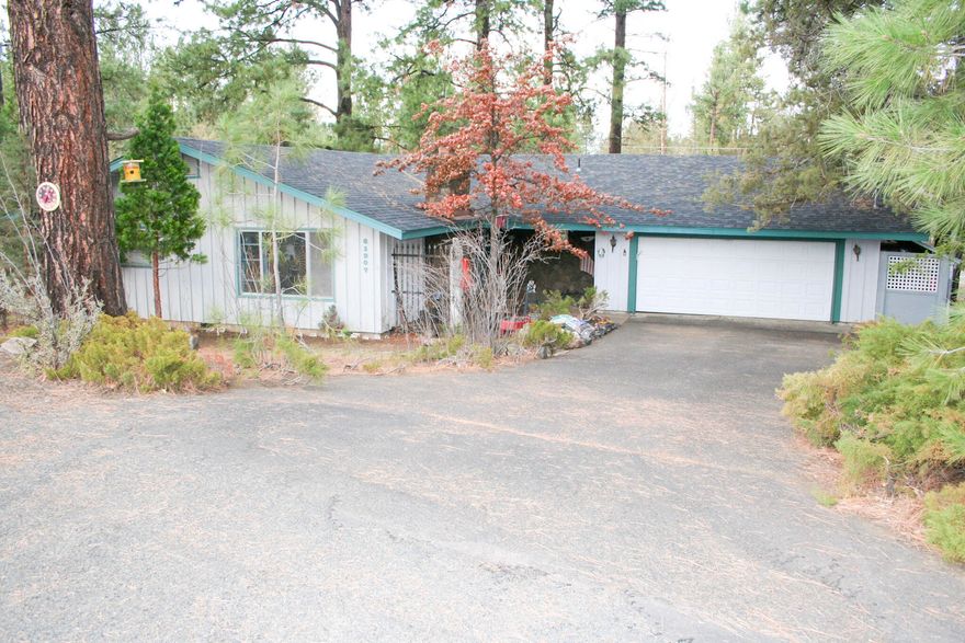 Just 54 miles east of Klamath Falls lies the  town of Bly, Oregon—home to this charming 3-bedroom, 2-bathroom property on a spacious .72-acre lot. With an inviting floor plan and additional living space, this 1,777 sq ft home offers warmth and character throughout. Large, mature trees provide shade and privacy, creating a serene outdoor setting perfect for relaxing or entertaining. Adding to its unique appeal, the homeowner built a rustic ''line cabin'' on the second parcel—while not insulated or suitable for year-round living, it's a fun summer retreat or creative getaway spot. Enjoy small-town charm surrounded by Oregon's high desert beauty, with open skies, and room to breathe. Whether you're seeking a full-time residence, a weekend escape, or a property with space and personality, 61207 Mokas Court is a special place to call home.