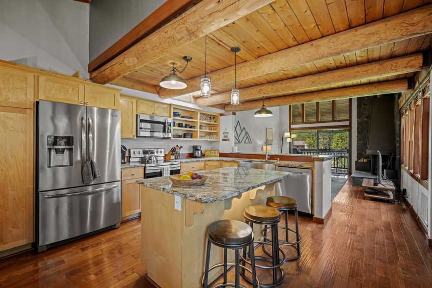 Welcome to 10% ownership in a beautifully updated Wildflower unit #16. This is 5 weeks per year for you to come and enjoy Sunriver. Located on the 12 tee box of the Meadows Gold Course and across the street from the Sunriver Village, minutes from the Sunriver Lodge and the Observatory/ Nature Center. This unit has been updated with hardwood and laminate flooring, carpeted steps, open kitchen with a granite island and breakfast bar, updated appliances and a pantry! There is AC for the warm summer days and two wood burning fireplaces for the cool evenings. Make this your Sunriver home base and ease into Sunriver ownership! Two weeks remaining in 2025. The 2026 calendar is chosen in October!