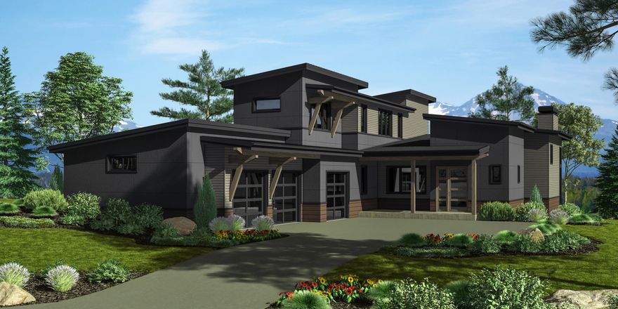 Chic new modern home in Tartan Druim. Currently under construction on lot 248, this open 3 bedroom, 3.5 bath home features a master on the main level, study and two additional second level en-suites and media/bonus room. Luxuriously finished w/solid surfaces, woods, custom cabinetry, high end appliances and amenities that include A/C, gas forced air and a 3 car garage. Set in Tetherow & bordering the Deschutes National Forest, Tartan Druim offers direct access to Phil's Trail & is conveniently located on Bend's West side. The neighborhood park, Tartan Place, features 3 acres of grass, bocce ball courts, firepit, and more.