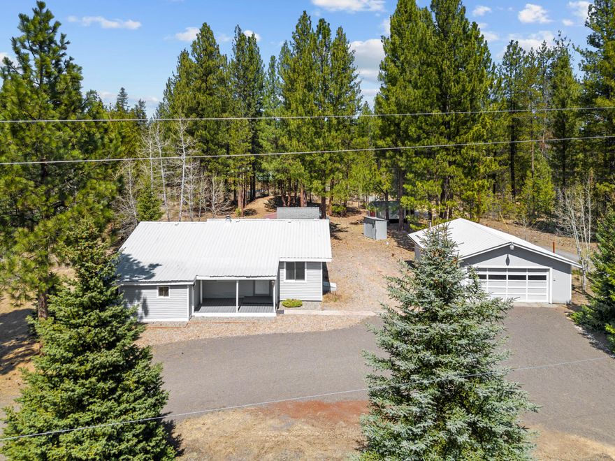 Welcome to your newly renovated home, located in the heart of the great outdoors! This beautiful 3-bedroom, 1-bathroom home has been completely updated from top to bottom, both inside and out. It sits on a flat, fenced corner 1-acre lot that offers plenty of room for everyone, as well as your outdoor toys. There's a detached 2-car garage, a workshop, and a storage shed, so you'll have plenty of space to store all your gear.

The property has a new ATT septic system that is capable of accommodating any additional square footage you might want to add in the future. The well pump is also new, and the electrical system has been updated. No detail was overlooked during the renovation process, so you can rest assured that you'll be moving straight into a turn key home so you can jump right into the Central Oregon lifestyle.