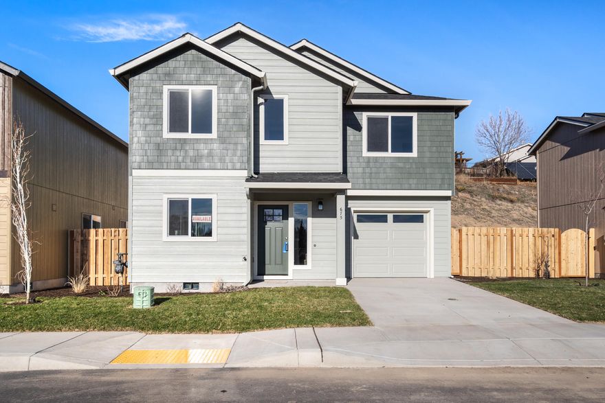 Move in before the Holidays! Affordable luxury built in the Stoneridge Terrace Community w/ miles of trails nearby! Spacious living both inside & out this Great Room plan. Open kitchen features plenty of cabinetry & prep space on the slab Quartz counters. Full height designer tiled back splash and SS appliances. Main living spaces offer luxury vinyl plank flooring, tons of natural light and plenty of room for gathering or entertaining. Spacious Primary bedroom w/ walk in closet, dual vanities & enclosed toilet area. Two additional spare bedrooms share a full bath. Laundry room w/ sink. Additional half bath located on the main level. Oversized single car garage, fully fenced, landscaped w/ sprinklers and complete w/ rain gutters. Pre-wired for A/C. Inquire about other floorplans in this neighborhood, still time to pick interior color packages on some!