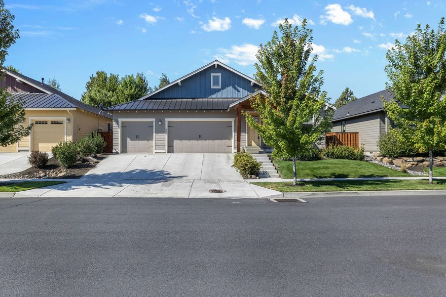 This spacious home features 3 bd, 2 ba, and over 1,900 sqft of living space. Home includes a water feature, shed and  a 3-car garage. The entryway boasts an oversized front door made of Knotty Alder wood. The open floor plan includes 9-foot ceilings throughout. The great room has a gas fireplace, while the kitchen is complete with white quartz countertops, a large island, under-cabinet lighting, and convenient pull-out lower cabinets. The primary bedroom has lots of natural light, a private access to the gorgeous backyard, a spacious walk-in closet, and an en-suite bathroom. The office, located at the front of the house, provides both privacy and an abundance of sunlight. The bathrooms and laundry room are adorned with elegant Italian tile floors. The home is equipped with a high-efficiency (95%) gas furnace and air conditioner, ensuring year-round comfort.

HOA covers front yard landscaping, a pool, a park, a playground with canal and trails nearby, and snow removal from streets.