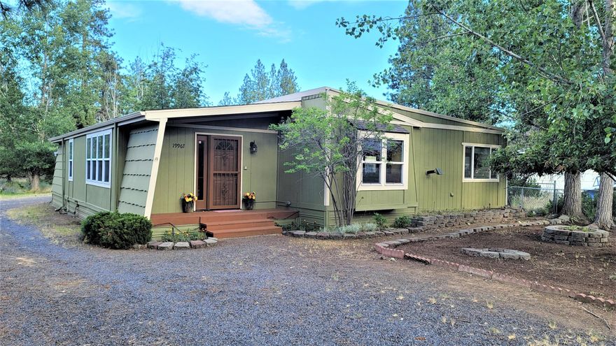 Under $400,000! Rare find on large lot in SW Bend! Well-maintained home on .39 acre, treed, cul-de-sac lot.  New roof w/ice shields in 2021 on main home, garage and covered deck. Updated kitchen with breakfast bar, SS appliances, and multiple pull-out shelves. Large pantry in the laundry room. Dining room boasts a bay window, new skylight, and plenty of storage in built-in cabinetry. Certified Quadrafire pellet stove creates a cozy, warm environment in the large family room and is the perfect place to gather with friends or family. Enjoy barbequing on the covered back deck and relax in the large, inviting hot tub.  Huge detached 816 sf 2-car garage with shop/office space. Plenty of room for your RV and a fenced back yard ready for your pup! Residents can enjoy the near-by clubhouse and indoor pool for a low monthly fee. Sold AS-IS. Seller may need to rent back for up to 60 days after closing. So many upgrades! Don't miss this chance to see this property firsthand!