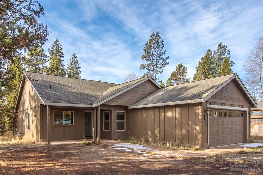 Live comfortably in this single story home with 4 bedrooms on a .45 acre lot with private backyard. Sold turnkey, fully and nicely furnished. Kitchen with solid framed red oak cabinets and hickory laminate flooring. Vaulted living room, gas fireplace with tile surround/hearth and Hunter ceiling fan. Dual pane windows and slider. Attached 2 car garage. Central forced air heating. Minutes from Sunriver. Oregon Water Wonderland - connected to water and sewer.