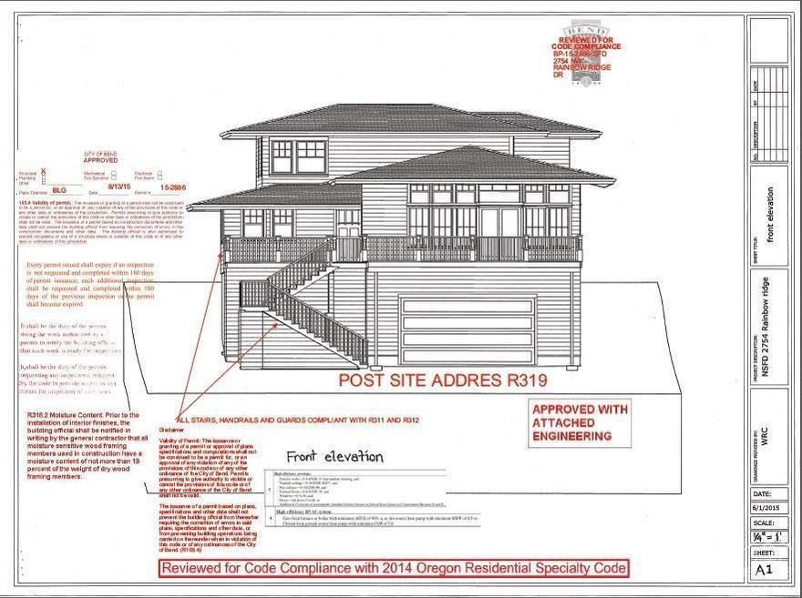 Brand new home by Whiteriver Construction in popular Awbrey Ridge. This NW Bend location is quiet, yet close to the Westside schools and amenities. The 4 bedroom/3 bath home has mountain views and endless tree top views. The modern style is designed to let the light in!