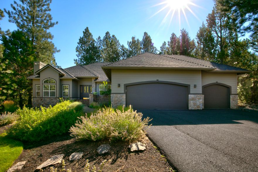 Beautiful single level custom home in the gated community of Awbrey Glen located on a 1/2 acre lot sitting on the 2nd fairway. Floorplan consists of 4 bedrooms & 2 ½ baths, formal living room w/gas fireplace, , dining room and a family room w/gas fireplace. Updated Kitchen w/granite counters, island, SS appliances & pantry. Spacious Primary bedroom suite a walk in closet, tile floors with radiant heat, a jetted tub and a tile shower. The rear deck extends the length of the home for outdoor entertainment and relaxation all with a golf course view. 3 car garage for plenty of storage and room for all your toys. Awbrey Glen is a private, gated Golf Course community on Bend's west side with tennis courts, pickle ball, walking paths, restaurant, pool & fitness center. Some amenities require membership.