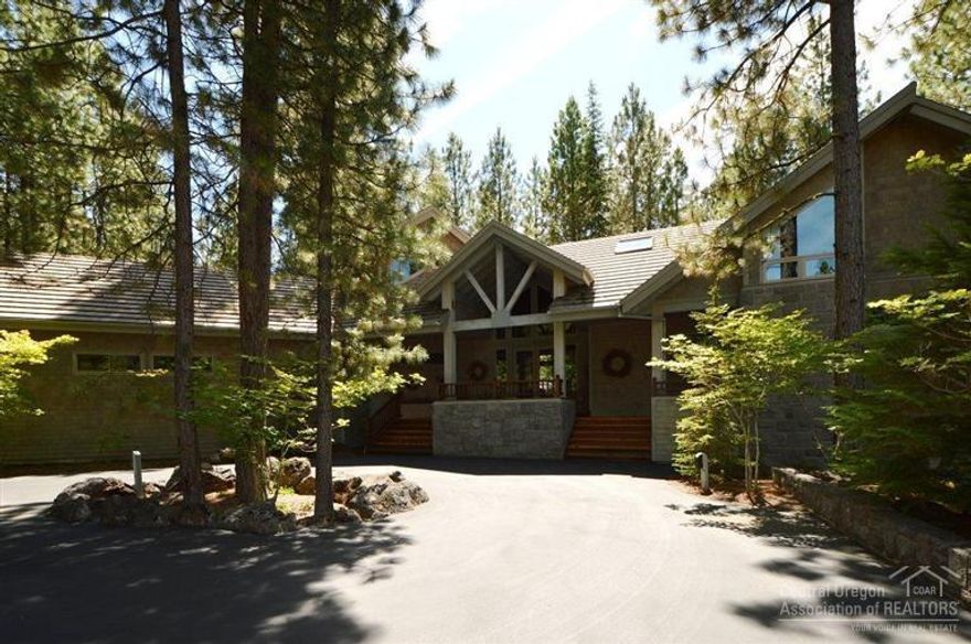 End of the cul-de-sac privacy in Glaze Meadow section. Stunning architecture inside and out with no detail overlooked. 3418 sf, 4 bedrooms (all with ensuite baths). Spacious kitchen with Alder cabinets, Red Oak hardwood floors, Redwood vaulted ceilings. Impressive floor-to-ceiling rock fireplaces in both great room and family room. Office/study, large covered deck with built in BBQ, extensive landscaping and 3-car garage with shop area.