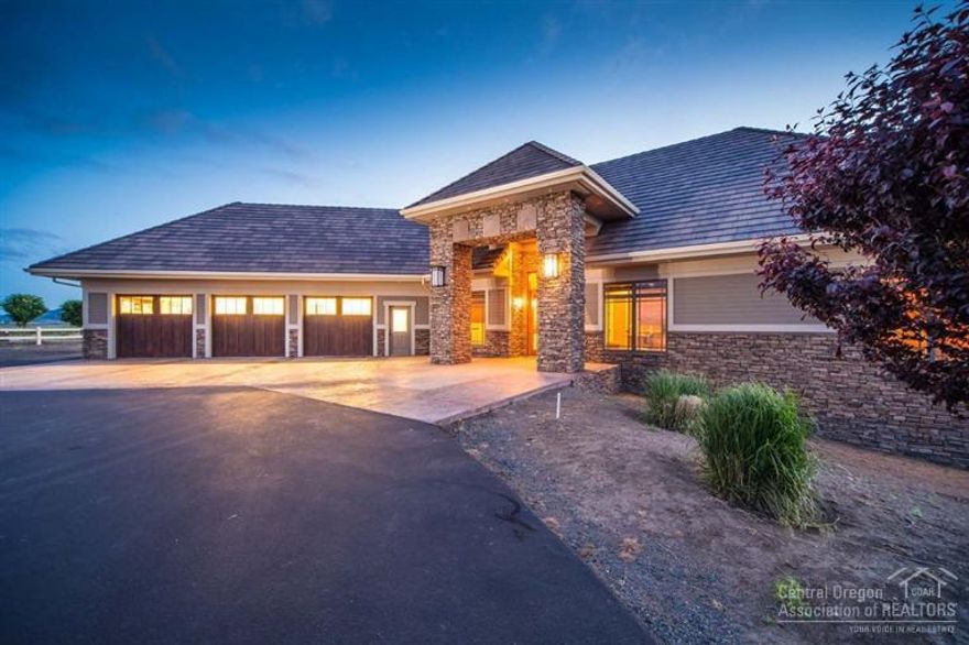 Come enjoy the incredible views from every inch of this exquisite Central Oregon property. From stunning Cascade mtns, to overlooking your 135 acres of prime farm ground to the expansive Culver valley. This home is custom built w/family & entertaining in mind & attention to every detail. Nothing has been overlooked, from the list of custom upgrades inside to the multi level patio & even the lay of the land, this is one not to miss.