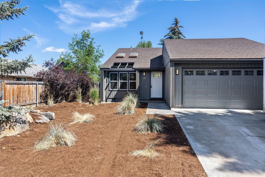 Stunning freshly updated single level home in Redmond, OR. Open floorplan with beautiful new plank flooring throughout the home. The new kitchen features white cabinets, quartz countertops, stainless appliances, and bar seating.  The master bedroom has a walk in closet and a new bathroom addition with a double vanity, quartz countertop and walk-in shower.  The updated second bath features a double vanity, quartz countertop, and shower/tub combo.  The home is light an bright with great natural light. Other updates include all new windows, doors, new interior and exterior paint. Enjoy outdoor living in the private backyard that is fully fenced.