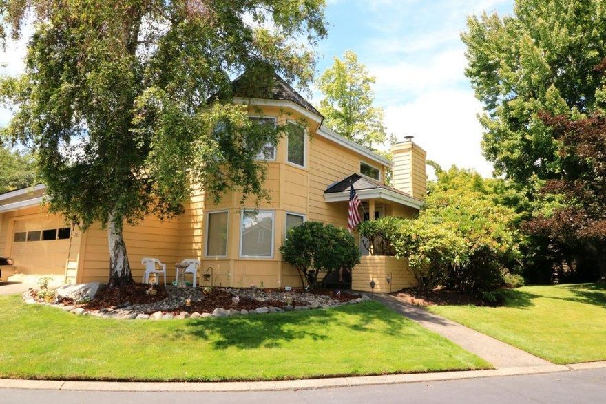 The Rogue River flows close to this Victorian Home! Located in the Rogue Terrace Planned Unit Development this beautiful 2 story home has 2100 square feet with 3 bedrooms and 3 bathrooms, vaulted ceilings, tile floor entry, wood framed windows and parquet floors. The Spacious Kitchen has plenty of cabinets, breakfast bar and room for entertaining. Dining Room with slider to a private covered patio where you can sip your morning coffee. This home features two master suites! The first master suite has a bay window with views of the River. The main master suite features a slider with its own deck. Master bath has a large garden tub, separate shower and a large walk in closet. Across the street stairs lead the way to the common area where there are picnic tables, benches overlooking the Rogue River and a walkway down to the water. A two car attached garage completes this desirable home!