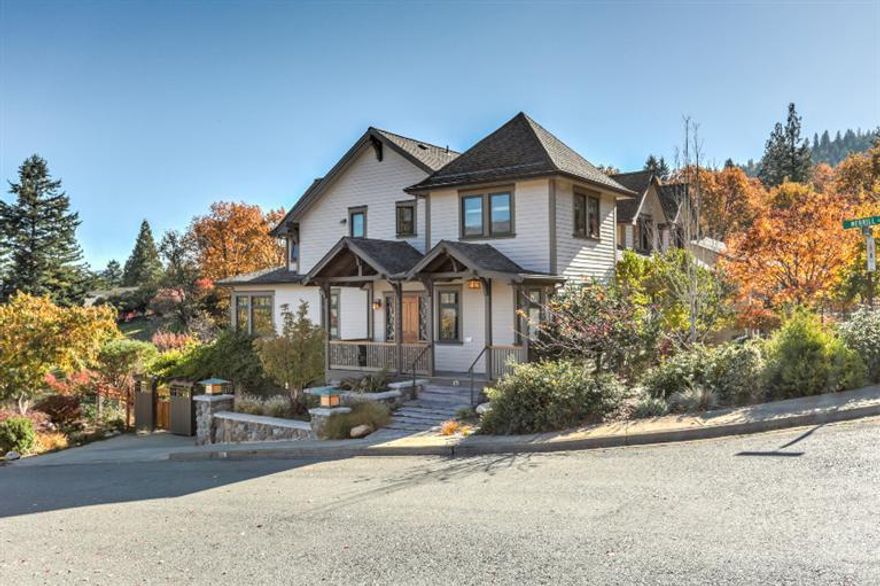 This custom home exudes quality from top to bottom. Gourmet kitchen w/ granite, Cherry cabinets, high-end appliances & extensive built-ins. Sun filled breakfast nook w/ built-in seating & views of Grizzly. Two-story great room boasts clerestory windows, skylights & an impressive lodge style fireplace. The versatile floorplan features a main level bedroom & bath + 3 addtn'l bedrooms, guest bath & Master Suite on the 2nd level. Basement level has addtn'l 1500+ SF & offers a great work from home atmosphere + overflow living space. There's an office, home gym, full bath & wood workshop. The thought & materials that went into this home include radiant floor heat, Asian slate, French & Italian tiles + numerous other stones. Top quality wood windows & durable wood flooring including Cherry & Maple. Bordering an expansive open space, this home offers privacy & views & is located on a choice corner lot just blocks from downtown. Garden, water feature, ornamental fencing, & multi-level decks.